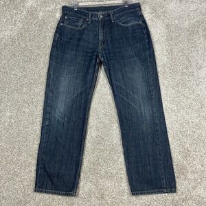 Levis 514 Jeans‎ Mens 34x30 Blue Straight Leg Denim Classic Five Pocket Pants